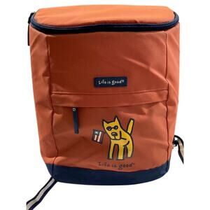 Life Is Good Backpack-Insulated Cooler with Logo on Front